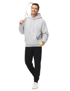 Sweat à capuche oversize pour homme de haute qualité, en molleton teint, avec impression personnalisée sur le devant, séchage rapide, doublé, 400g Polyester/Coton - Product Image 5