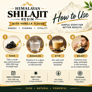 Résine de Shilajit de l'Himalaya à la saveur vanille 30g, résine de Shilajit pure pour le bien-être quotidien, favorisant l'énergie et la vitalité naturelles - Product Image 4