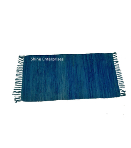 Tapis d'intérieur en cachemire pelucheux très populaire et tapis de sol en jute à poils ras et tissage plat, idéal comme paillasson d'entrée, tapis de couloir de cuisine ou tapis de table - Product Image 3