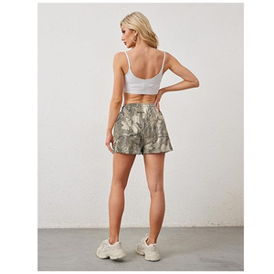 กางเกงขาสั้นแฟชั่นสตรีทแวร์ลายพรางสำหรับออกกำลังกายผู้ชาย สกรีนโลโก้ได้ ผ้าคอตตอนเนื้อหนา กางเกงวิ่งมีเชือกผูก - Product Image 3