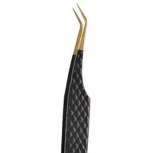 Pince à cils professionnelle à marque privée, nouveaux designs, durable, pour extensions de cils, à pointe dentelée, en acier inoxydable, prise en main parfaite - Product Image 2