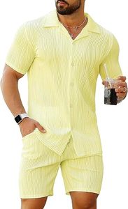 Men Summer <b>Knitted</b> Embroidered 100% Cotton Quick Dry Short Sleeve Custom Logo Joggers Suits <b>Set</b> Shirt and Short <b>Set</b> - Product Image 5