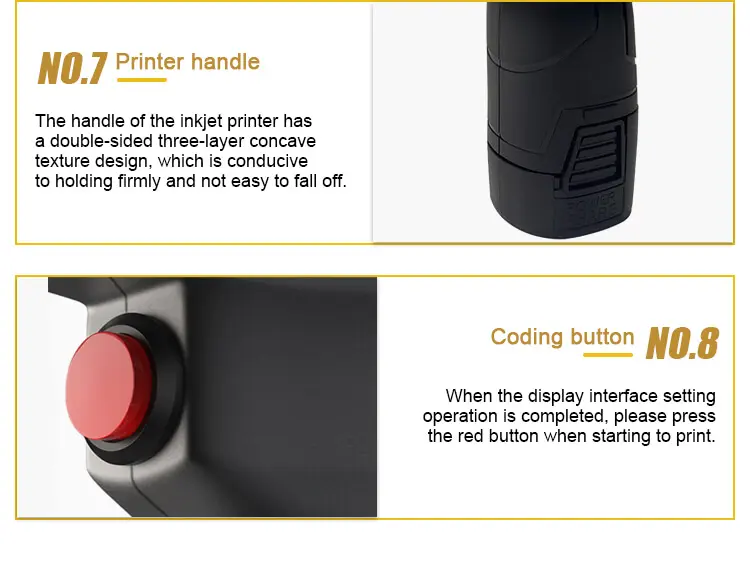 AIX Thermal TIJ Half Inch Printing Machine impresora de inyección de tinta en línea impresora de inyección de tinta de mano pistola fecha de caducidad