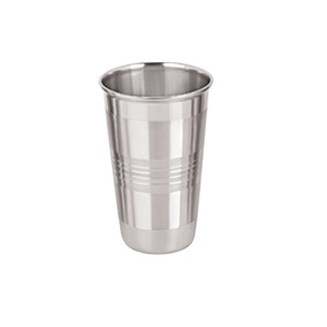 Vaso de acero inoxidable 300ml Construcción de metal duradera ecológica con borde redondeado para beber - Product Image 5