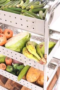 Panier de rangement industriel robuste en métal, grand organisateur de fils pour la maison, la cuisine, le garde-manger et les étagères - Product Image 4