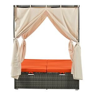 Lettino Prendisole Regolabile ad Alto Comfort con Tenda Disponibile in 3 Colori - Product Image 5