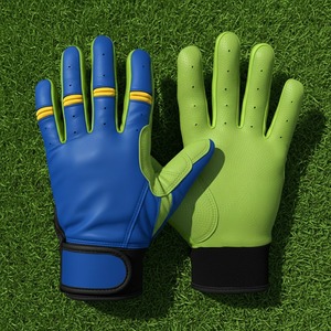 Gants de frappe de baseball ARBAZ MAQSOOD INDS % en cuir de vachette Cabretta véritable avec fermeture auto-agrippante pour droitier - Product Image 6