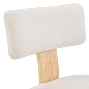 Set di 2 Sedie da Pranzo Moderne in Legno Rivestite in Tessuto, Seduta Confortevole per Sala da Pranzo, Soggiorno e Cucina - Product Image 1