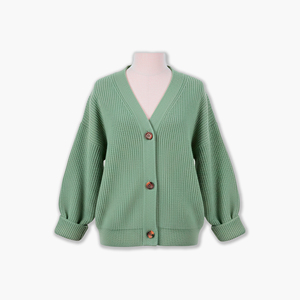 Premium Vietnam Cable Knit No Printing Knitted Solid Color 100% Acrylic <b>Cardigan</b> 3 Button Casual Simple V-neck Anti-Wrinkle - Product Image 6