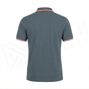 ออกแบบโลโก้ตามสั่ง เสื้อโปโลผู้ชายผ้าโพลีเอสเตอร์ แห้งเร็ว คุณภาพสูง ระบายอากาศได้ดี สวมใส่สบาย เหมาะสำหรับกอล์ฟและกีฬา - Product Image 2