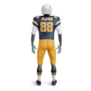 Wholesale Team Uniform <b>Compression</b> Sublimation Set Rugby Wear Customized Design Football Jersey American Uniform Printed - Product Image 3