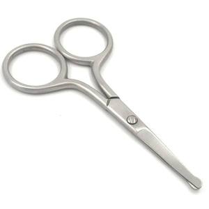 Best Quality Stainless Steel Round Tip Manicure Cuticle Eyebrow Scissors Makeup Scissors Nose Vibrissa Scissors - Product Image 1