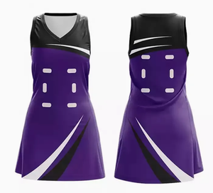 Robes de netball pour femmes sur mesure OEM, maillots sexy sublimés, techniques d'impression, 100% polyester, séchage rapide, respirant - Product Image 6