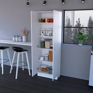 Armadio di Stoccaggio Virginia a Cinque Ripiani con Doppia Porta per Uso in Cucina - Product Image 4