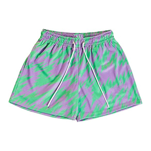 Shorts de course décontractés pour hommes, respirants, à séchage rapide, légers, en maille, 100% polyester, logo personnalisé, vente en gros - Product Image 6