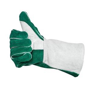 Gants de soudage en cuir de vachette pleine fleur, résistants aux chaleur et aux chocs, ignifuges, résistants à l'abrasion, pour travaux lourds - Product Image 2