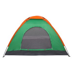 Tenda a Cupola Impermeabile in Tela Arancione e Verde per 2 Persone, 6m, per Escursioni all'Aperto, Campeggio, Resort e Giardini - Product Image 4