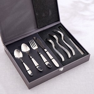 Modern Stainless Steel <b>Flatware</b> Set High Mirror Polish Dishwasher Safe Travel Cutlery - Product Image 1