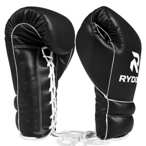 Guantes de Boxeo Profesionales Blaze Fight Wear OEM, Logotipo Personalizado, Cuero PU, Dorado, Muay Thai, Cuero Vacuno, Cierre de Gancho y Bucle - Product Image 5