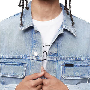 Chaqueta de Mezclilla para Hombre, Diseño Moderno, Nueva Colección de Invierno, Chaqueta Vaquera de Moda - Product Image 4