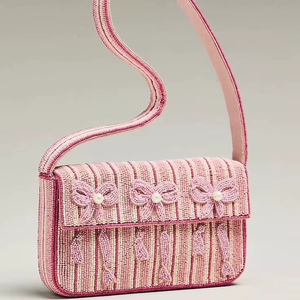 Sac à main pour femmes en résine perlée fait main TCE |   Portefeuille artisanal traditionnel pour femmes |   Accessoire de mode ethnique artisanal - Product Image 4