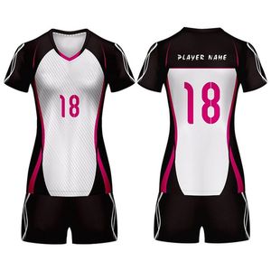 2024 Wholesale Price Silk Screen Printed Breathable Short Sleeve Tennis <b>Badminton</b> Volleyball Jersey Uniforms for Women Low Price - Product Image 5