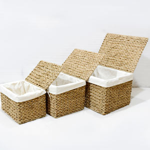 Cestas de regalo de lujo rectangulares para spa, cestas vacías de mimbre al por mayor, cestas de regalo grandes personalizadas de mimbre. - Product Image 3