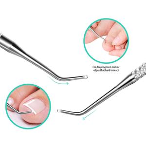 ที่ตัดหนังกำพร้าเหล็กคุณภาพสูง ที่ตัดเล็บลายดีที่สุด สำหรับทำเล็บมือ เล็บเท้า และกำจัดเล็บขบ - Product Image 5
