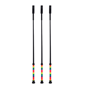 Fouet d'équitation de haute qualité 65 cm, tige en fibre de verre et poignée en caoutchouc, couleurs et logo personnalisables, service OEM, vente en gros - Product Image 5