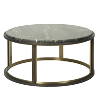 Table basse moderne en marbre et métal, fabriquée directement en usine au Vietnam, par un fabricant vietnamien.