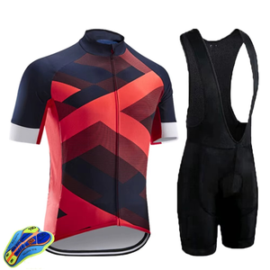 Vêtements de cyclisme respirants unisexes 100% coton biologique, t-shirt à manches courtes, short de vélo, ensemble de maillots de cyclisme d'été pour équipe professionnelle - Product Image 6