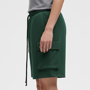 Pantalones Cortos Deportivos Personalizados OEM para Mujer, de Algodón, Casuales, de Felpa, para Gimnasio, de Alta Calidad - Product Image 3