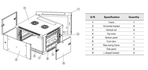 4u6u9u 600 600 Hàn Phí<span class=keywords><strong>a</strong></span> Sau Đu Wall-Mount Máy Chủ Tủ Mạng Giá Bao Vây Dễ Dàng Xây Dựng Khung Máy Chủ Giá Cho Trung Tâm Dữ Liệu - Product Image 6