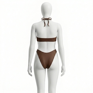 Ensemble de bikini imprimé sur mesure pour femmes, vêtements de plage deux pièces, fournisseur de marques privées - Product Image 2
