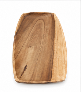 Plateau de service artisanal en bois d'acacia, plateau de service en bois massif, planche de service pour aliments, plateau de service rustique pour la cuisine - Product Image 1