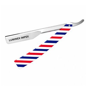 Premium <b>Black</b> Shavette Razor Stainless Steel Barber Straight Razor With Replaceable Double <b>Edge</b> Blade OEM - Product Image 3