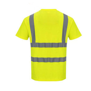 Camiseta de Alta Visibilidad Impermeable y Autoadhesiva, Ropa de Trabajo de Seguridad con Estampado Reflectante Industrial para Hombre - Product Image 6