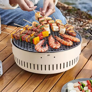 Parrilla Portátil de Carbón de Acero Moderna, de Doble Cara, Plegable, para Acampar, Barbacoa al Aire Libre, Hoguera para Picnic y Jardín - Product Image 5