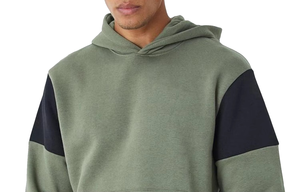 Ensemble de survêtement à capuche pour homme, couleur olive, blocs de couleur, manches longues, vêtements de sport décontractés, respirant, pour l'automne - Product Image 4