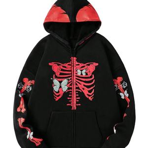 Sweatshirts à capuche d'hiver pour femmes à impression personnalisée-100% coton polaire écologique respirant - Product Image 1