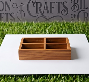 Porte-stylos en bois multi-emplacements, design Art Déco, léger, support de rangement pour vase de sol, pour bureau et maison, vente en gros directe usine - Product Image 2
