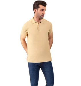 เสื้อโปโลสำหรับผู้ชายเสื้อยืดโปโลสีน้ำตาลพรีเมี่ยมเสื้อยืด100% แขนสั้นผ้าคอตตอนผ้าคอตตอนสีพื้นเสื้อโปโลสำหรับผู้ชายเสื้อผ้ากอล์ฟ - Product Image 1