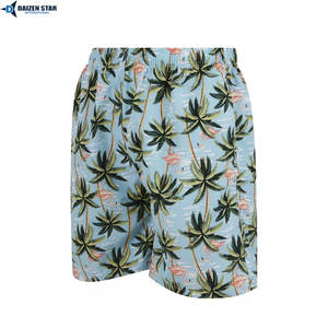 ผู้ผลิตจัดหา กางเกงว่ายน้ำชาย พิมพ์โลโก้ตามสั่ง คอลเลคชั่นฤดูร้อน โพลีเอสเตอร์ 100% แห้งเร็ว เป็นมิตรกับสิ่งแวดล้อม - Product Image 2