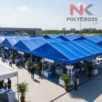 Housse de protection promotionnelle pour auvent |   Bâche laminée croisée imperméable et coupe-vent pour les expositions et événements en plein air