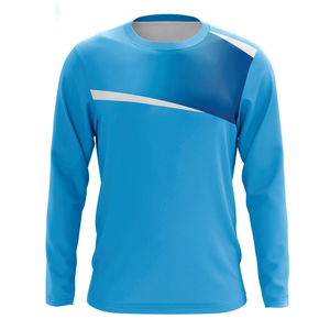 Camiseta de portero de fútbol sublimada personalizada, transpirable, de secado rápido, con logo personalizado, ropa de entrenamiento deportiva, camiseta de entrenamiento. - Product Image 6