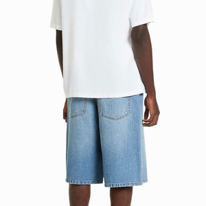 Custom Patch Work Denim Shorts Street Wear Style <b>Men's</b> <b>Jean</b> Shorts Wholesale Denim Short Pants <b>Jeans</b> <b>Men</b> OEM Serviced - Product Image 2