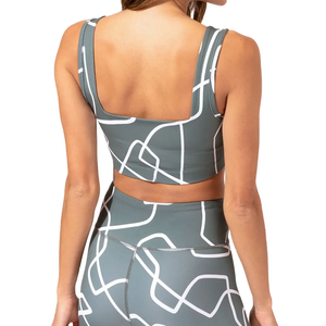 Conjunto de Yoga para Mujer, Top Deportivo y Leggings Sin Costuras, Ajustados, de Spandex y Poliéster, Ropa Deportiva para Gimnasio y Entrenamiento - Product Image 3