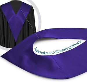 Estola Académica Decorativa para Celebración de Graduación, con Nombre del Estudiante, de Satén y Poliéster, Unisex - Product Image 3