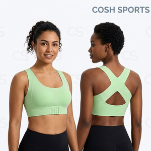 Soutien-gorge de sport sans coutures à dos croisé pour femme – Fournisseur de soutiens-gorge de sport et de yoga à maintien élevé - Product Image 2