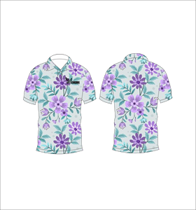 Mens <b>Purple</b> Tropical Floral Print <b>Polo</b> <b>Shirt</b> Short Sleeve Casual Summer Golf <b>Polo</b> Lightweight Collared Fashion <b>Shirt</b> - Product Image 4